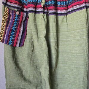 Pants Green -  Men or Women with front pocket - original - Size: Medium